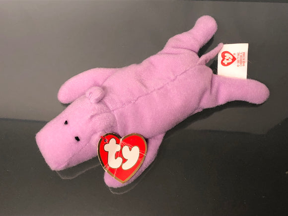 Happy The Hippo - TY Teenie Beanie Baby by McDonald's