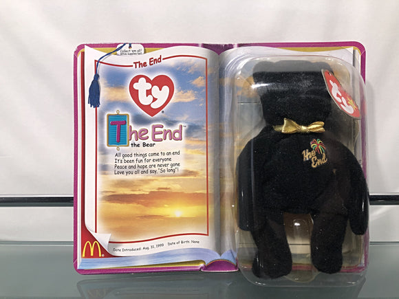The End Black Bear - TY Teenie Beanie Baby by McDonald's