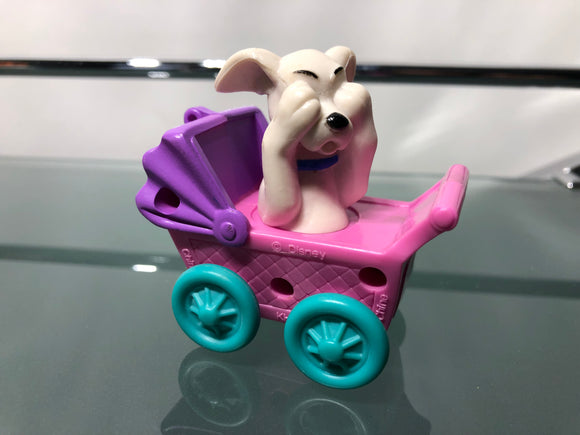 101 Dalmatians Puppy in Baby Carriage - Disney McDonald's Happy Meal Toy #100