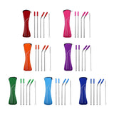 Stainless Steel Drinking Straw Set - 5Pcs, 304 Stainless Steel