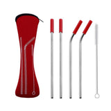 Stainless Steel Drinking Straw Set - 5Pcs, 304 Stainless Steel