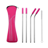 Stainless Steel Drinking Straw Set - 5Pcs, 304 Stainless Steel