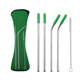 Stainless Steel Drinking Straw Set - 5Pcs, 304 Stainless Steel