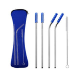 Stainless Steel Drinking Straw Set - 5Pcs, 304 Stainless Steel